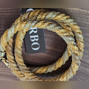 VTG💫Garbo Gold and Silver Twisted Rope Necklace